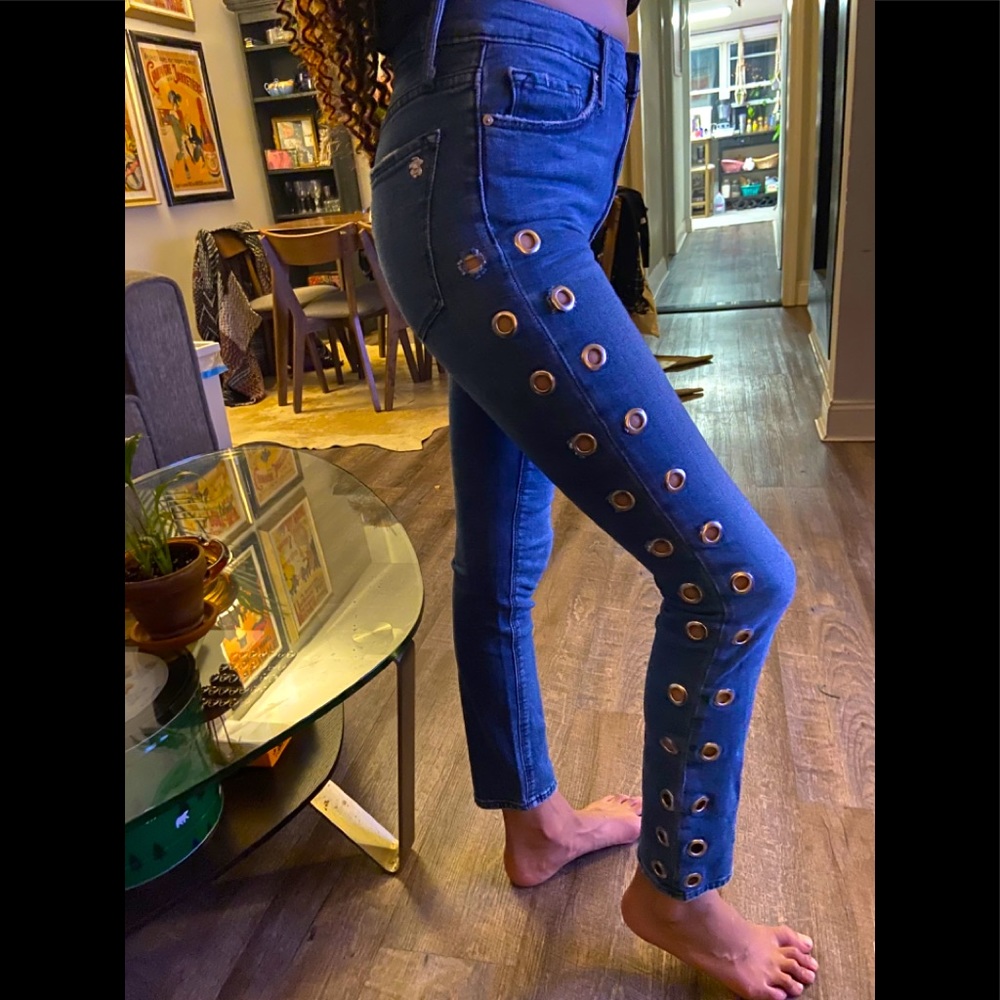 Jean with silver accents